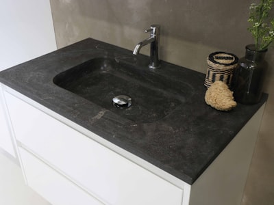 Modern bathroom sink installation