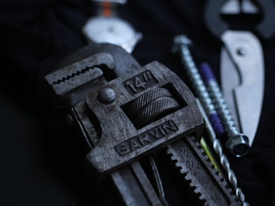 Pipe wrench and plumbing tools